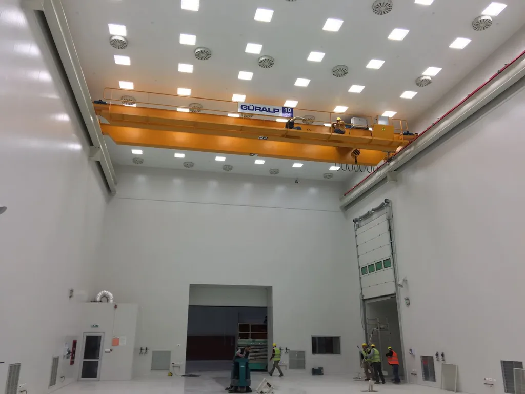 A cold store clad with sandwich panel