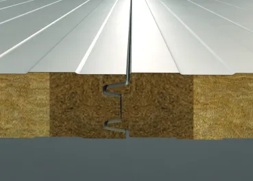 Open-Screw Wall - Rock Wool connection detail
