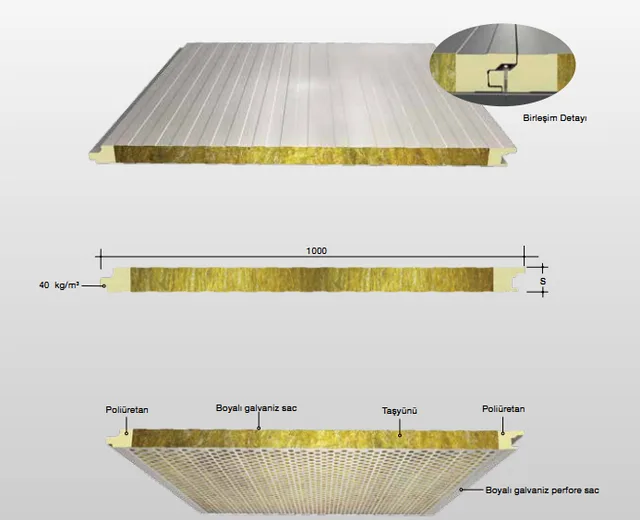 Acoustic Wall - Hybrid technical drawing